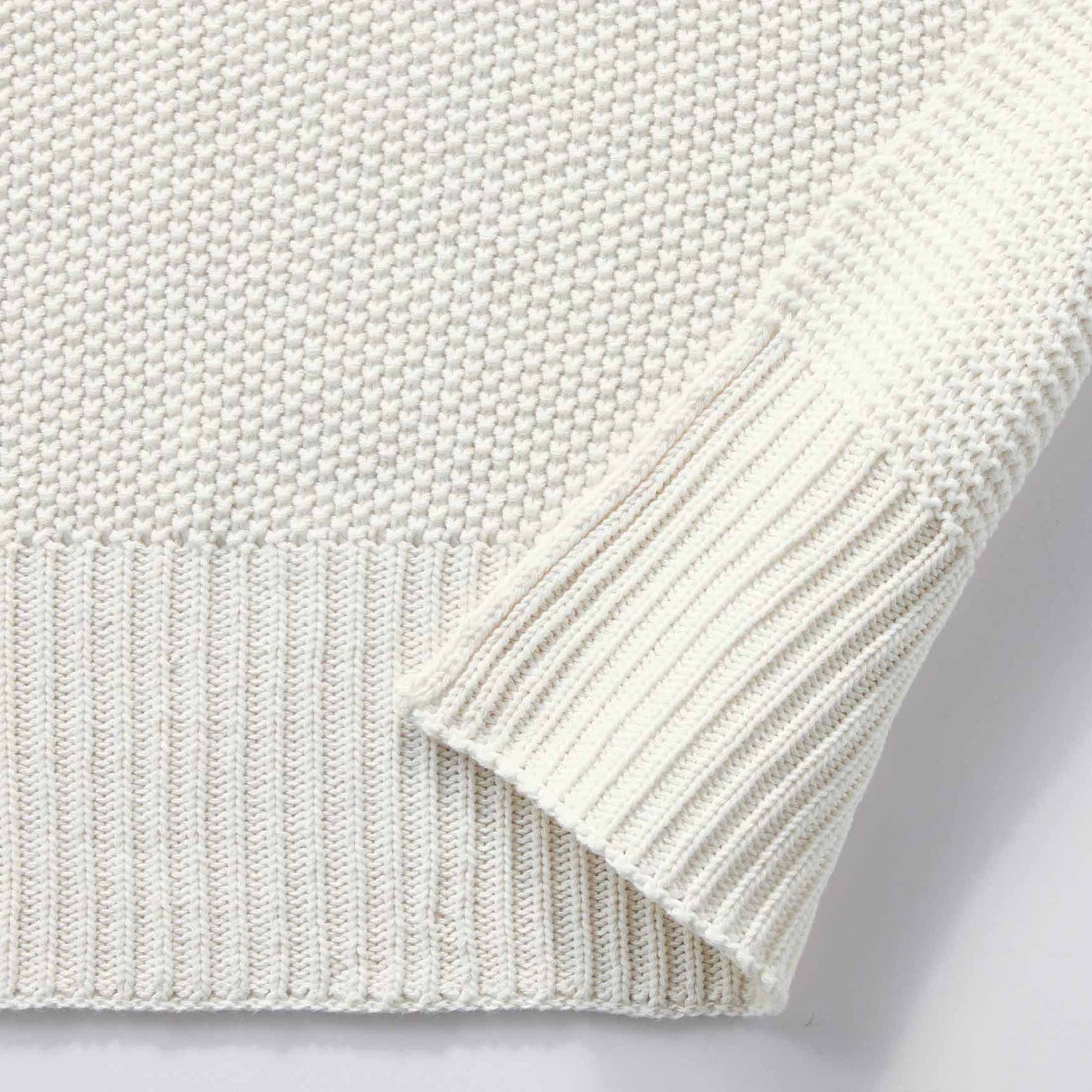 Better Homes and Gardens, Chunky Knit Papyrus Throw, Cotton-Blend, 50"X60", 2.3 Lb, All Ages