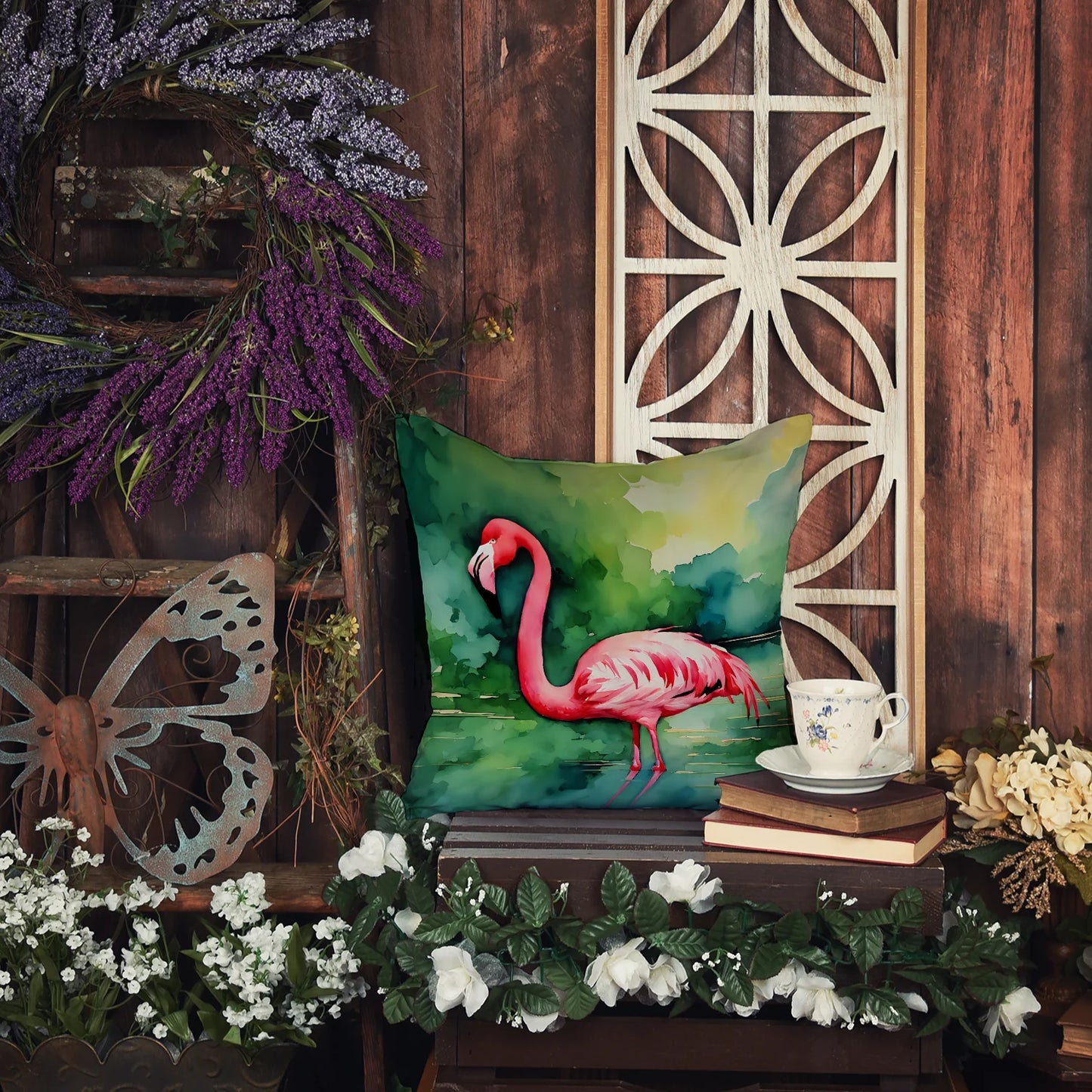 Flamingo Throw Pillow