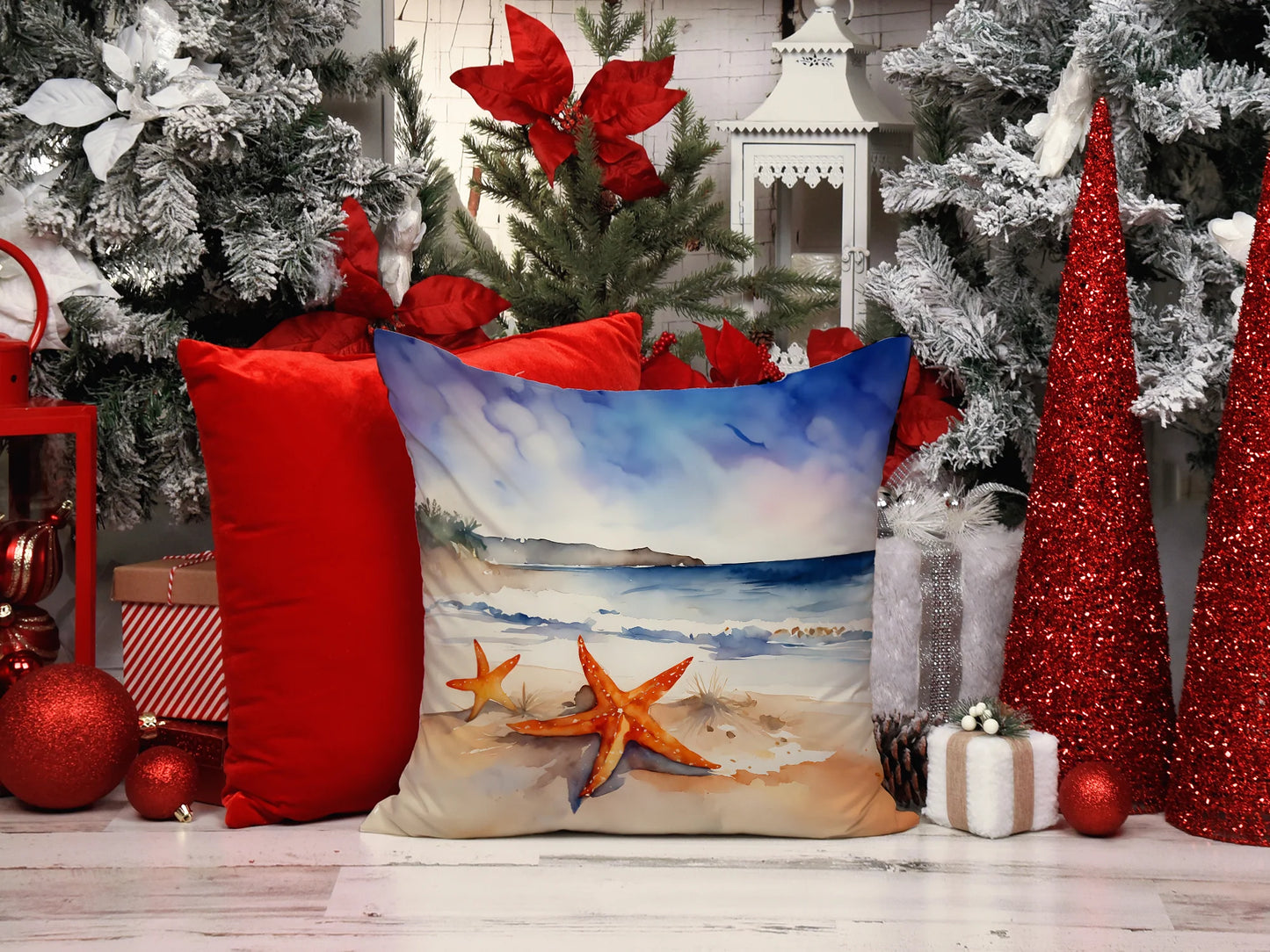 Starfish Throw Pillow