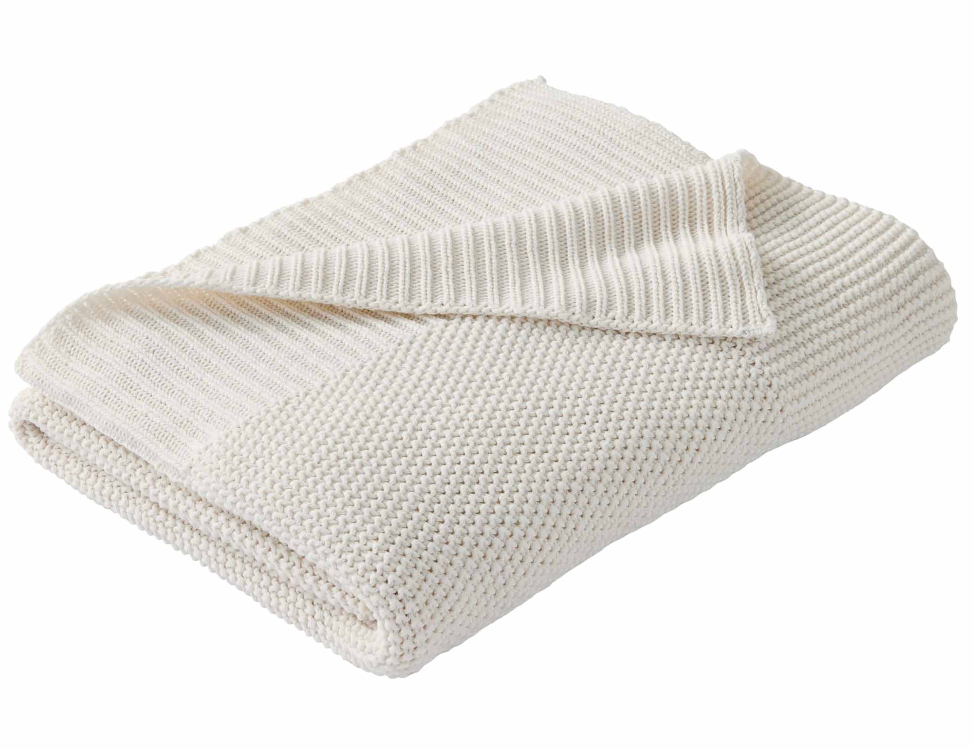 Better Homes and Gardens, Chunky Knit Papyrus Throw, Cotton-Blend, 50"X60", 2.3 Lb, All Ages